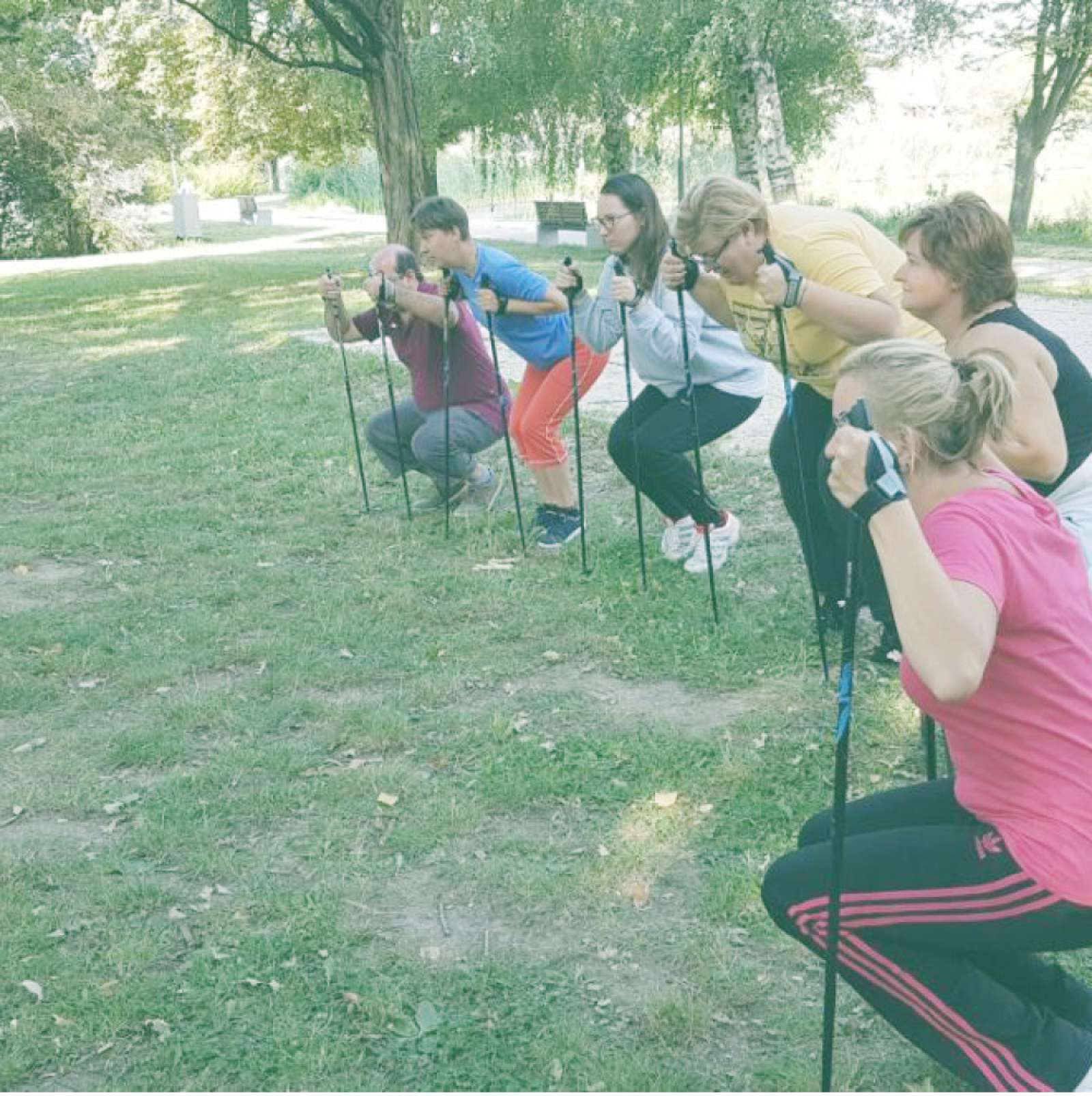 Photo: Zsuzsanna Antal, Nordic walking training, Human Profess, Szombathely, 2017